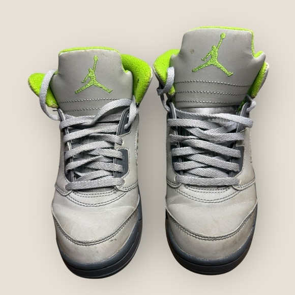 Kids Jordan 5 Retro “Green Bean” Sneakers – Size 1Y - Picture 8 of 8